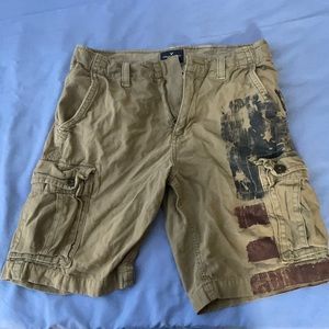 American Eagle American Flag Cargo shorts